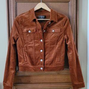 Corduroy jacket in burnt orange new with tags.